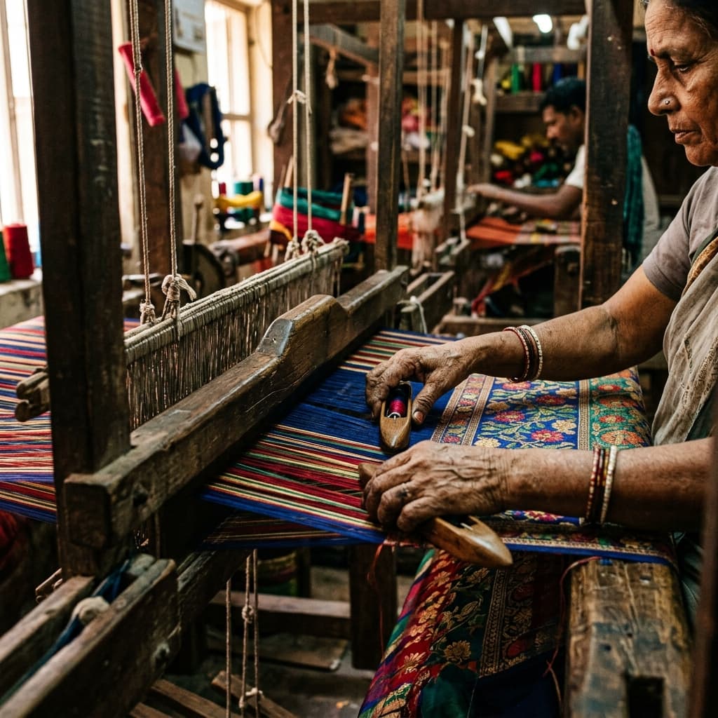 Luxury Indian handloom weaver